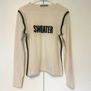 Armand Diradourian Cream Cashmere Sweater M